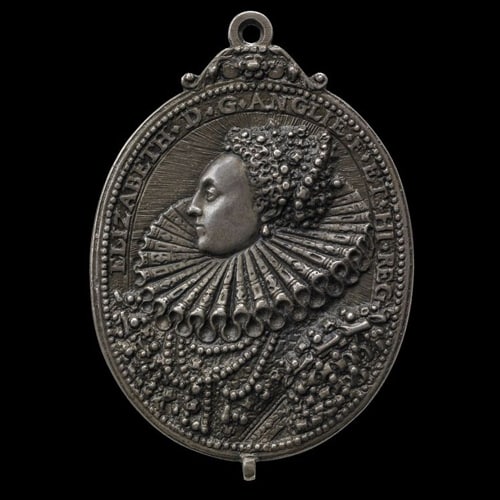 Silver Medal with Bust of Elizabeth, 1588. © The Trustees of the British Museum.