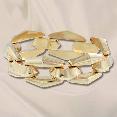 Retro Escalier Gold Bracelet.