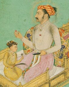 Shah Jahan with his Son Dara Shikoh.