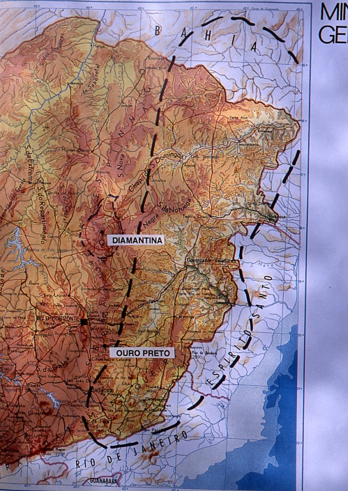 Slide 4. Map Eastern Minas Gerais State.