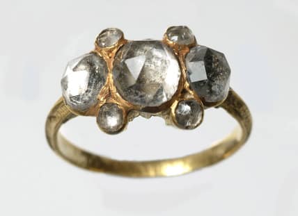 Vauxhall Paste Ring, c. 17th Century. Photo Courtesy of the Museum of London.