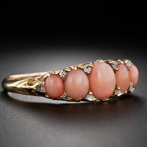 Victorian Coral Ring.