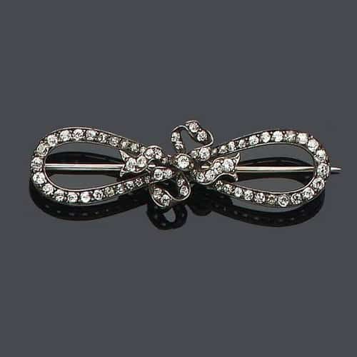 Diamond Figure "8" Brooch. Photo Courtesy of Sotheby's.