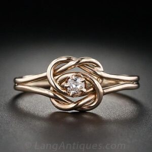 Double Knot Vintage Diamond Ring.
