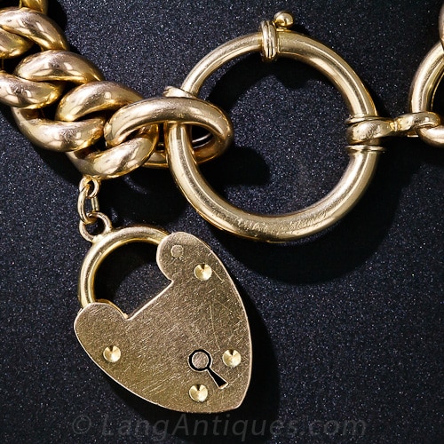 15K Gold English "Gate" Bracelet.