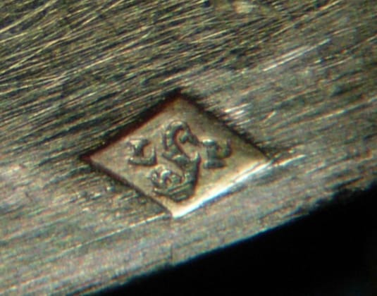 Typical French Maker's Mark (Louis Piret). Image Courtesy of the Hallmark Research Institute.