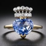 Kashmir Sapphire and Diamond Ring