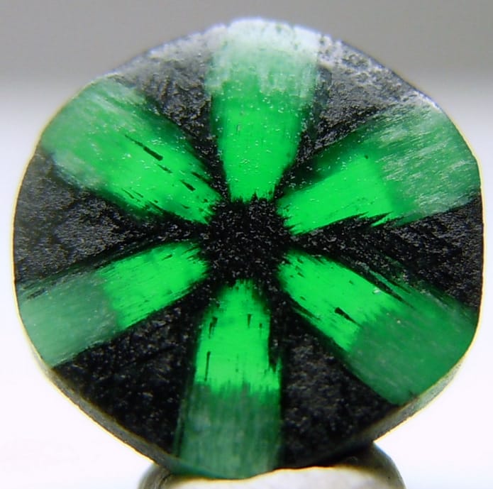 Trapiche Emerald from Muzo Mine, Colombia.