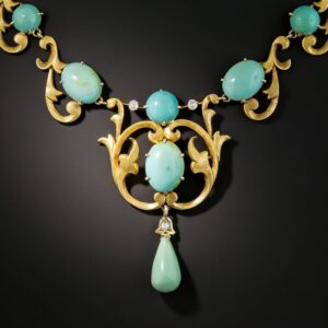 Art Nouveau Turquoise Necklace