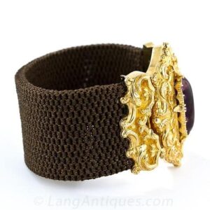 Georgian Woven Hair Bracelet c.1828,