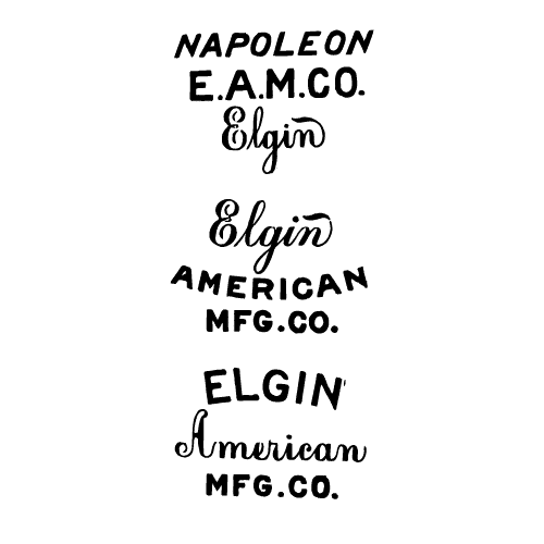 Elgin American Maker's Mark