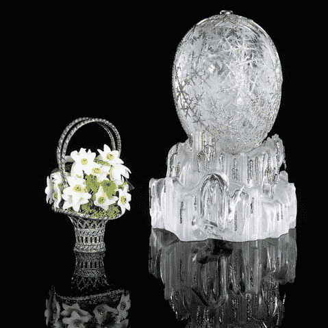 Winter Egg for Dowager Empress Maria Feodorovna, Easter 1913. Alma Pihl, Designer for Fabergé