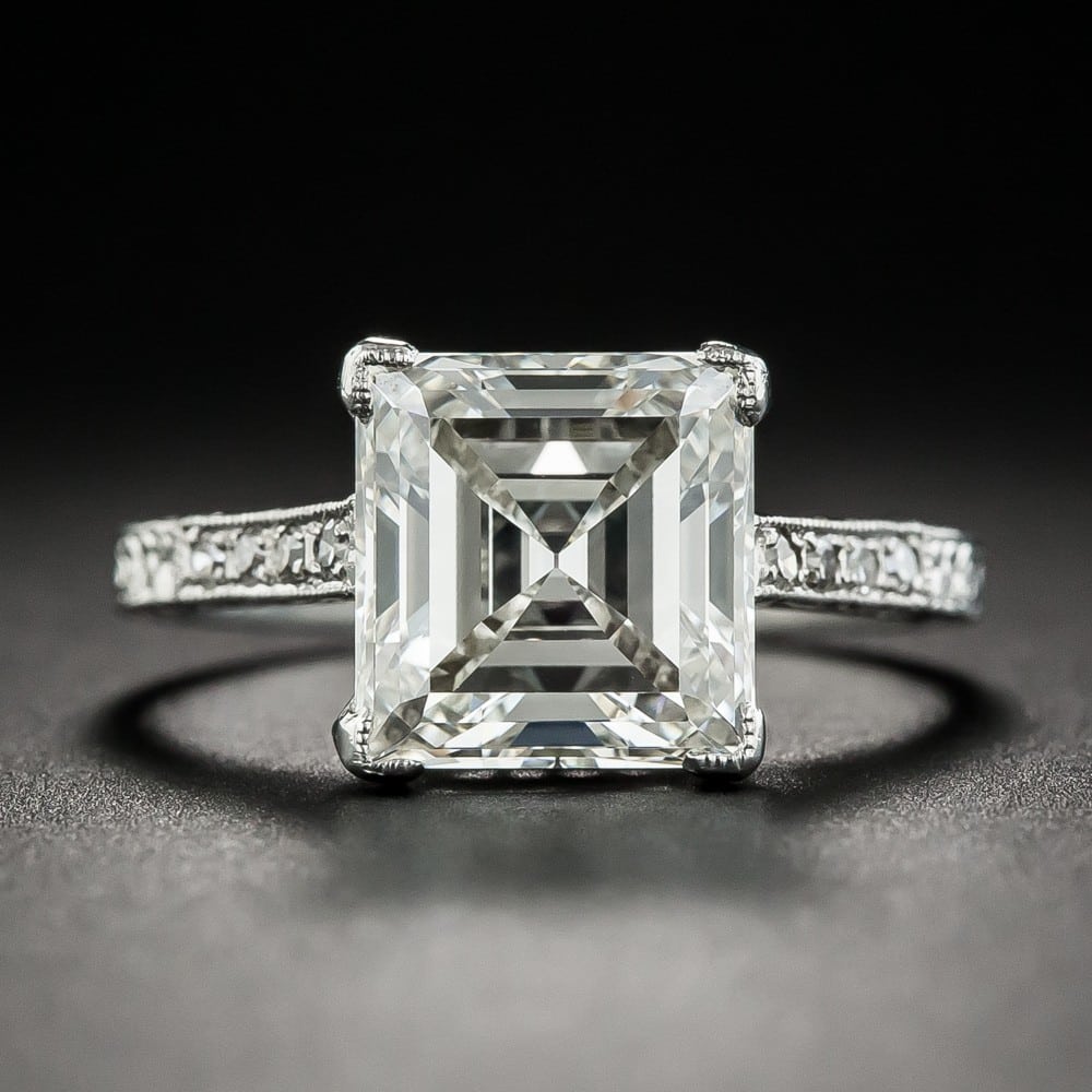 Edwardian Carre-Cut Diamond Ring. | Antique Jewelry University