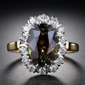 Alexandrite and Diamond Ring
