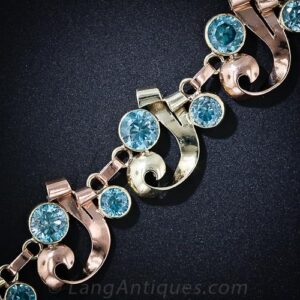 Retro Blue Zircon Bracelet.