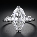 Art Deco "Moval" Diamond Ring.