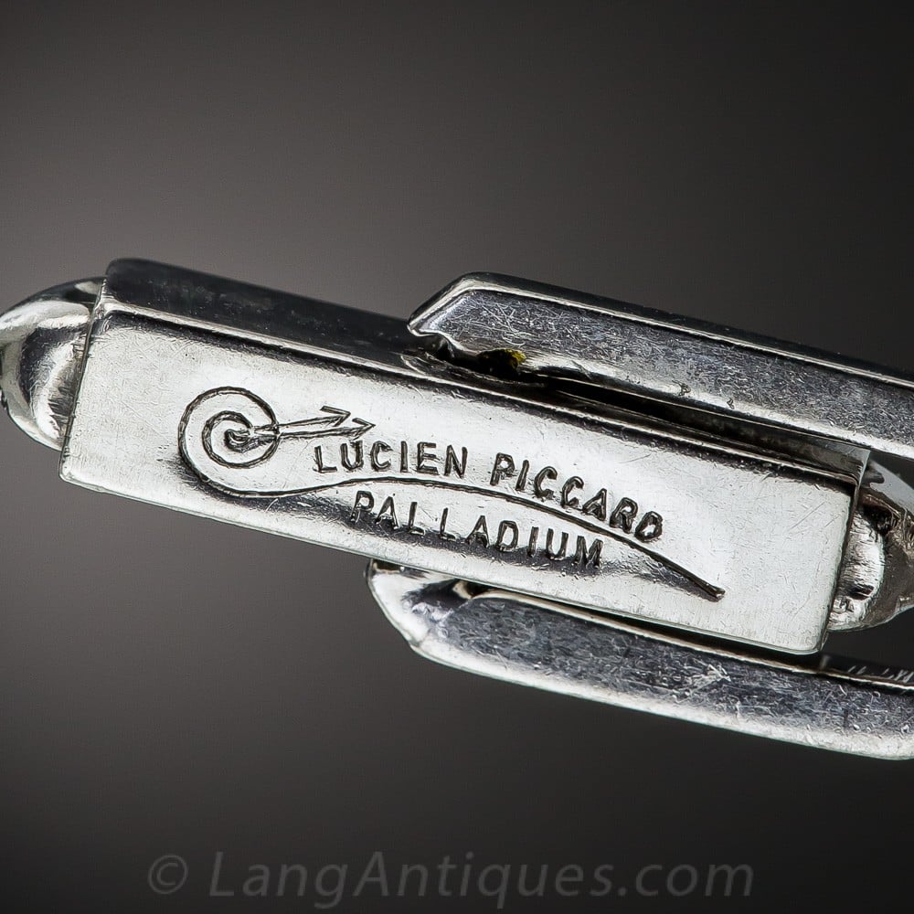 Palladium Mark on Lucian Piccard Cuff Links.