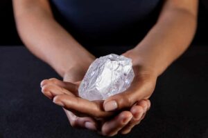 1,109-Carat Diamond, Lesedi La Rona, from the Lucara Mine, Botswana. Photo Courtesy of the New York Times.