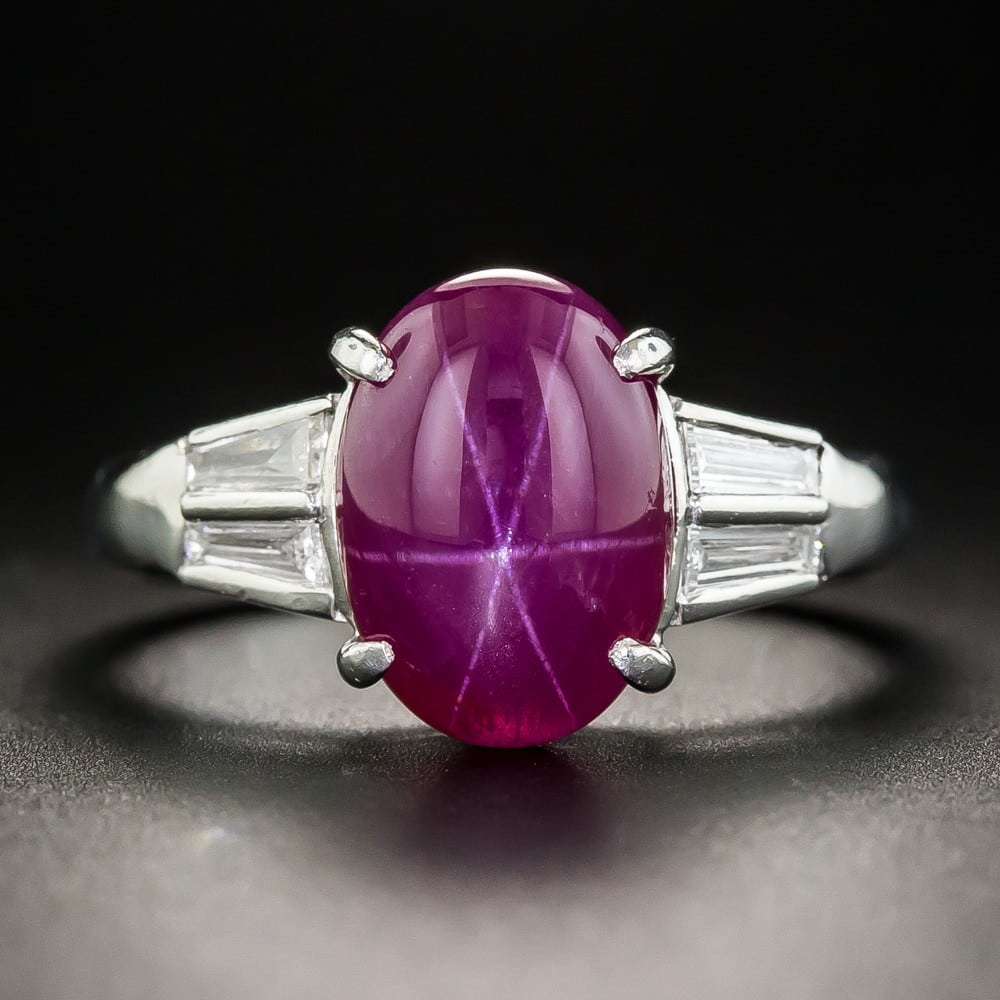 Star Ruby and Diamond Ring.