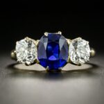 Kashmir Sapphire and Diamond Ring.