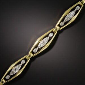 French Art Nouveau Diamond Bracelet.