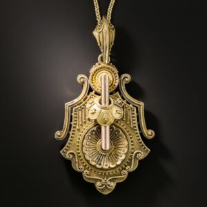 Victorian Locket Pendant Necklace.