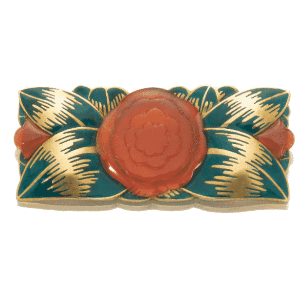 Carnelian and Enamel Brooch, Raymond Templier, c.1921.