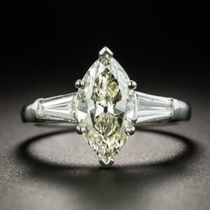 Mid-Century Marquise-Cut Diamond Engagement Ring.