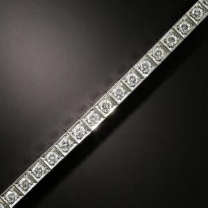 Mid-Century Diamond and Platinum Bracelet.