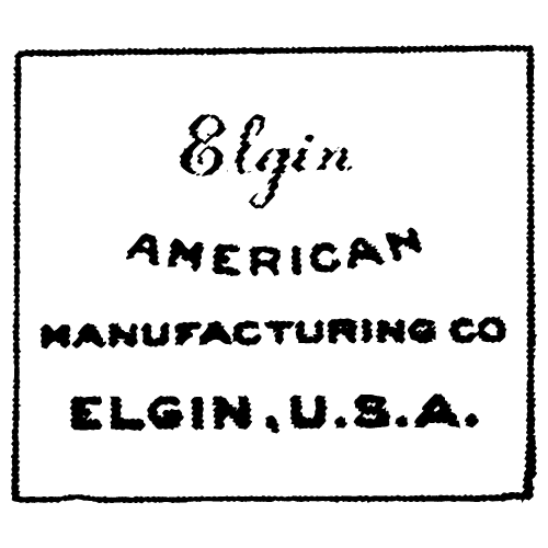 Elgin American Maker’s Mark