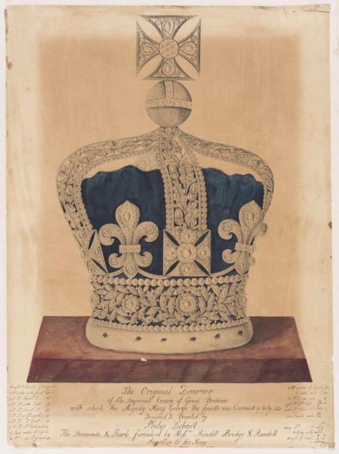 Design for Coronation Crown for King IV of Great Britain