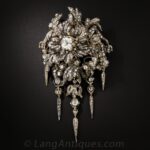Antique En Tremblant Diamond Bodice/Stomacher Brooch.