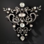 Rose-Cut Diamond Stomacher Brooch.