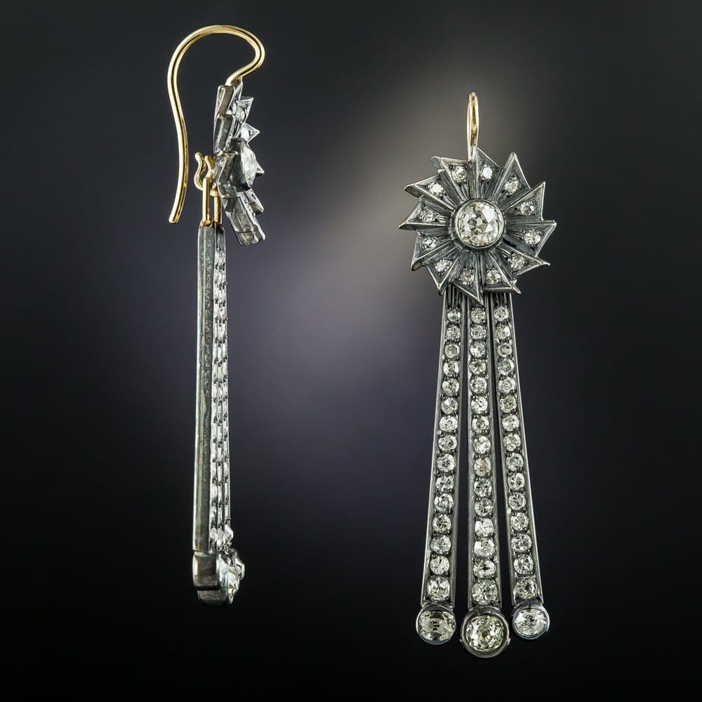 Vintage Diamond Day and Night Earrings.