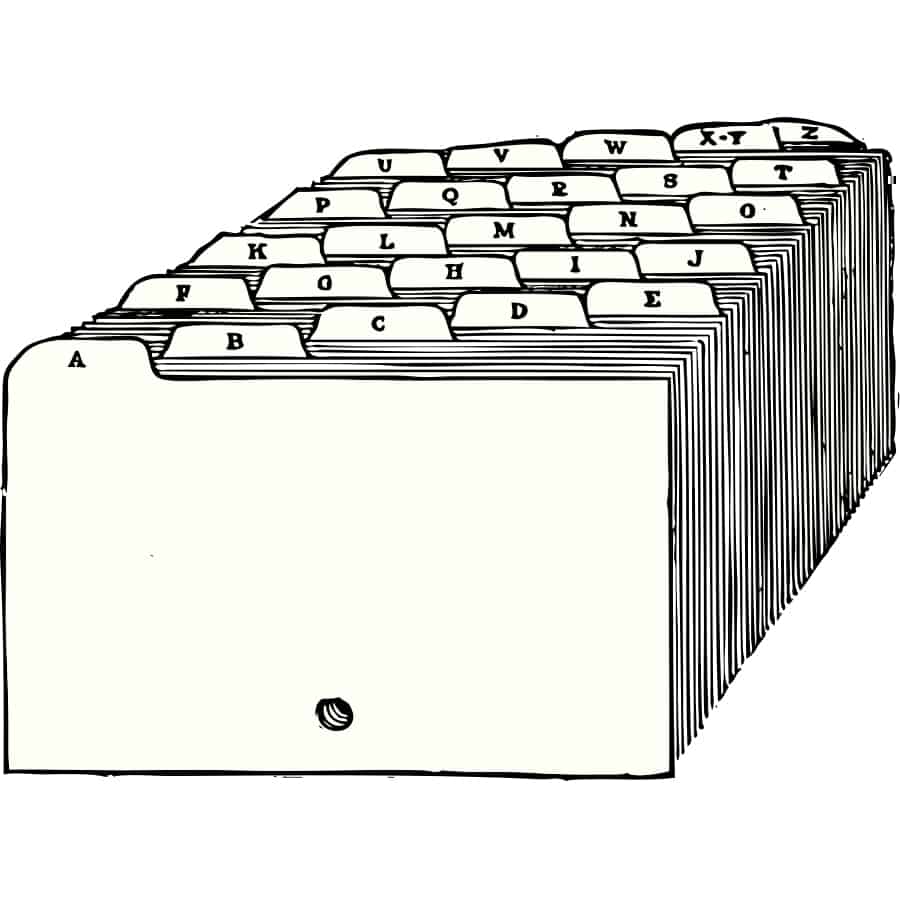 Index Card Clip Art