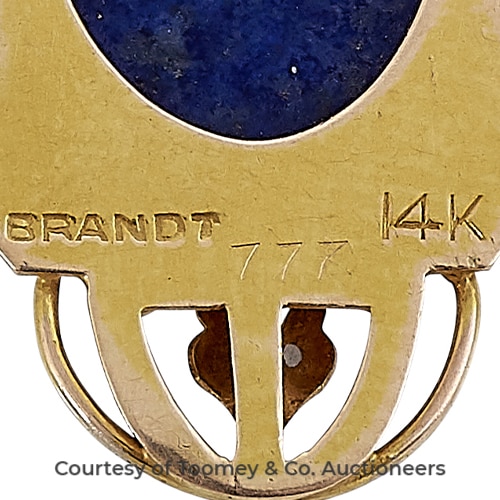 Brandt Metal Crafters Maker’s Mark Photo Courtesy of Toomey & Co. Auctioneers.