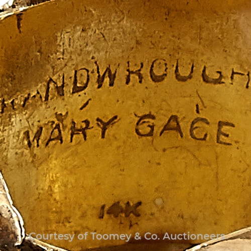 Gage, Mary Maker’s Mark  Photo Courtesy of Toomey & Co. Auctioneers
