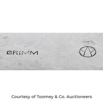 Grimm, Ralph O. Maker’s Mark  Photo Courtesy of Toomey & Co. Auctioneers