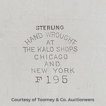 Kalo Shops, The Maker’s Mark  Photo Courtesy of Toomey & Co. Auctioneers