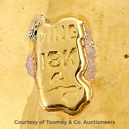 King, Arthur Maker's Mark Photo Courtesy of Toomey & Co. Auctioneers