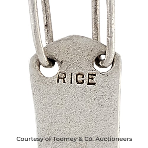 Rice, Clara (attrib) Maker's Mark Photo Courtesy of Toomey & Co. Auctioneers
