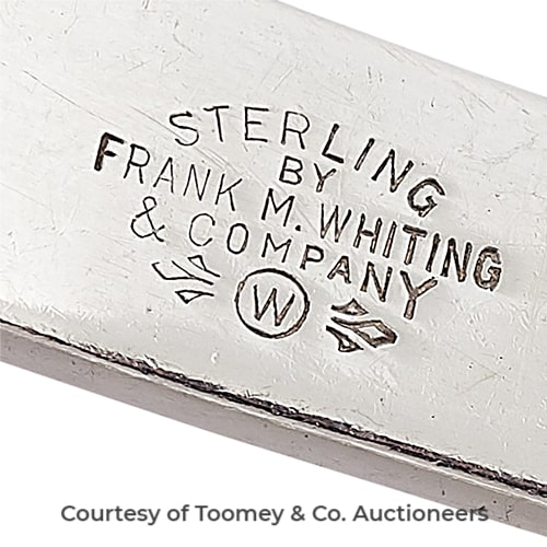 Whiting Co., Frank M. Maker's Mark Photo Courtesy of Toomey & Co. Auctioneers