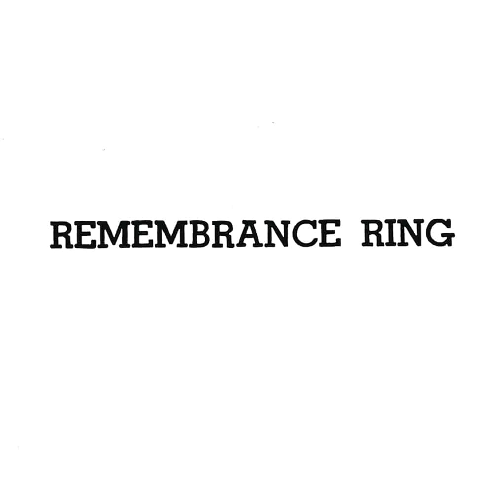 Remembrance Ring Maker's Mark