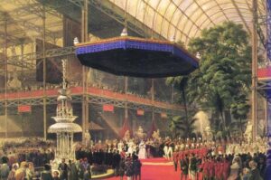 Crystal Palace: Queen Victoria Opens The Great Exhibition of Industry of All Nations, 1851. London.
