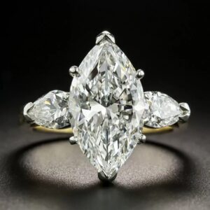 Marquise-Cut Diamond Engagement Ring.