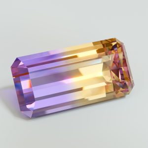 Faceted Ametrine.