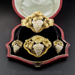 Early Victorian Grape Cluster Parure.