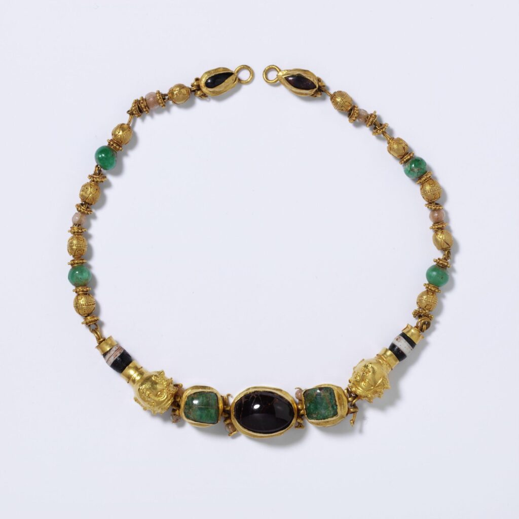 Necklace Figural and Gemstone Elements, c.200-100 BC. Victoria & Albert Museum Collection.