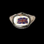 Memento Mori Ring, Flag Commemorating Service to His Country. V & A