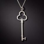 Tiffany & Co. Silver Key Pendant.